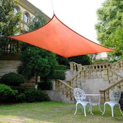 Patio Awning Garden Pool Sun 16'6" x 13' Rectangle Shade Sail