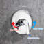 Robinet de douche à 6 jets équilibrés avec valve brute-61920673