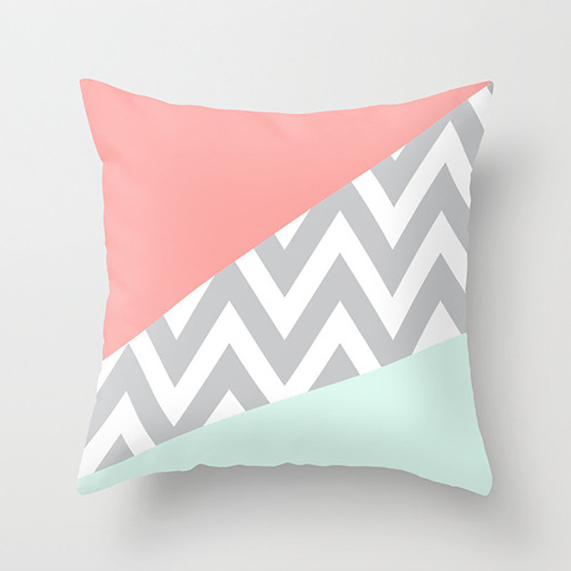 Jadyen Chevron Square Cushion Cover