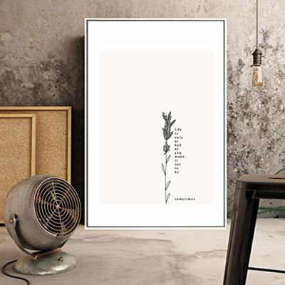 «Simple Words», reproduction sur toile flottante