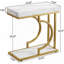 Table d'appoint en forme de C