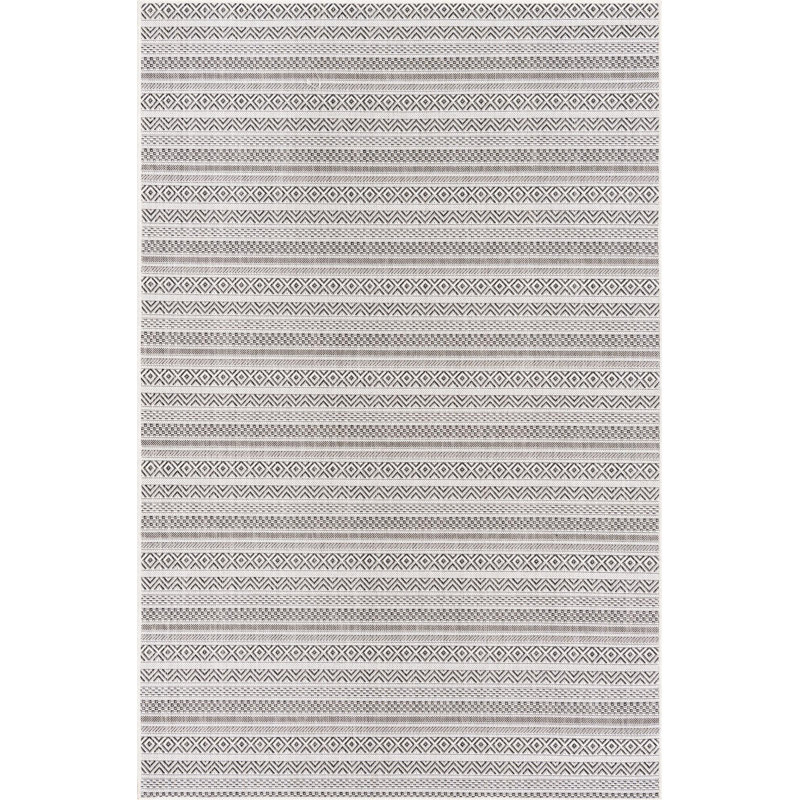 Tapis d'extérieur scintillant de couleur beige, Rectangle 10 pi x 14 pi