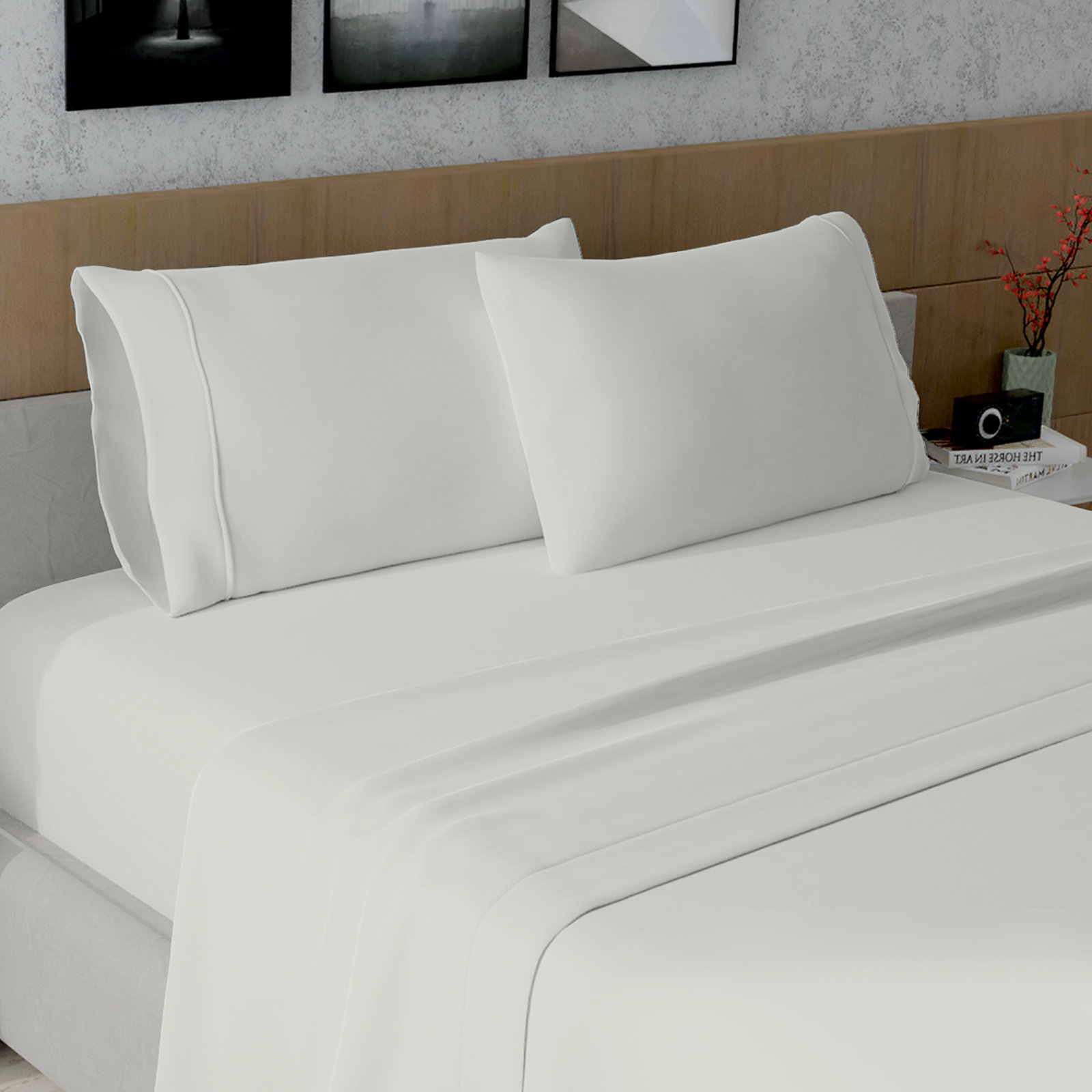 Performance Cotton Pillowcase, King, Taupe