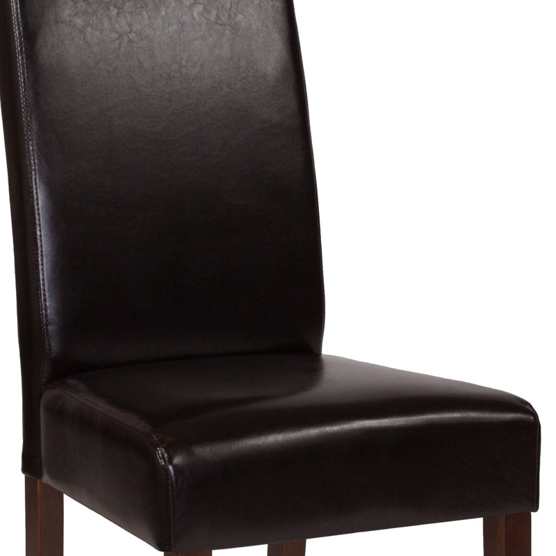 Chaise Parsons rembourrée Arruda, Brun, 6
