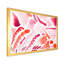 Éléments graphiques rétro en orange et rouge I - peinture sur toile-67232763-67232769
