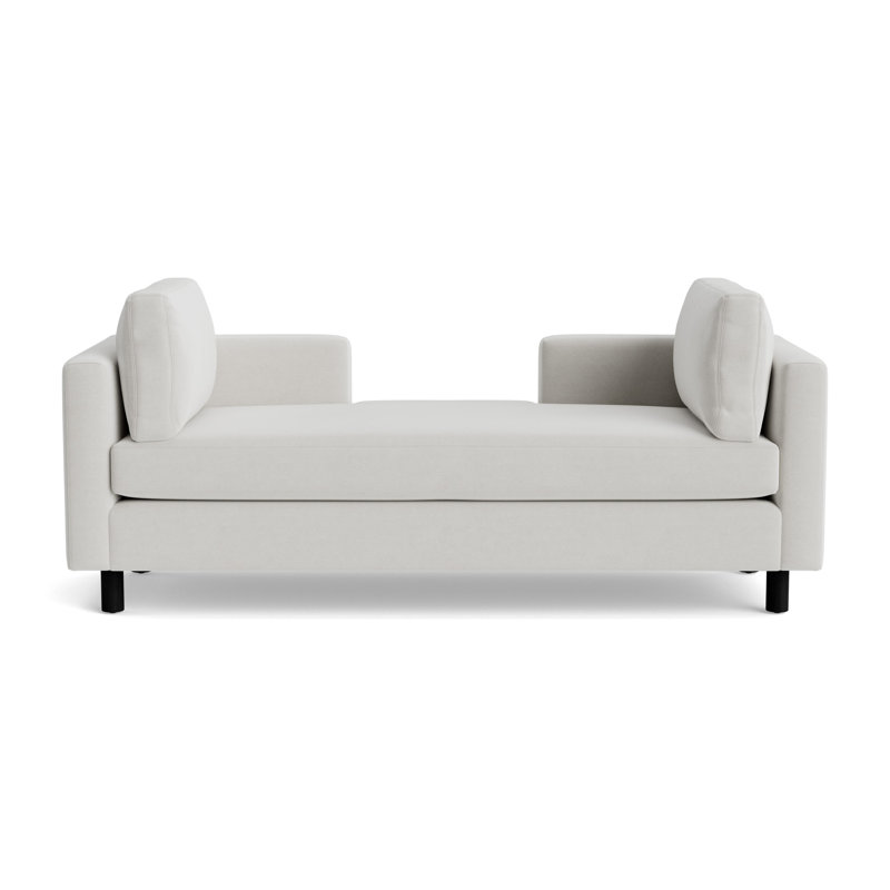 Hunter Lounge, Black, Performance Velvet - Silver