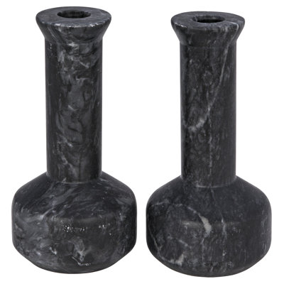Milos 7'' H Marble Tabletop Candlestick