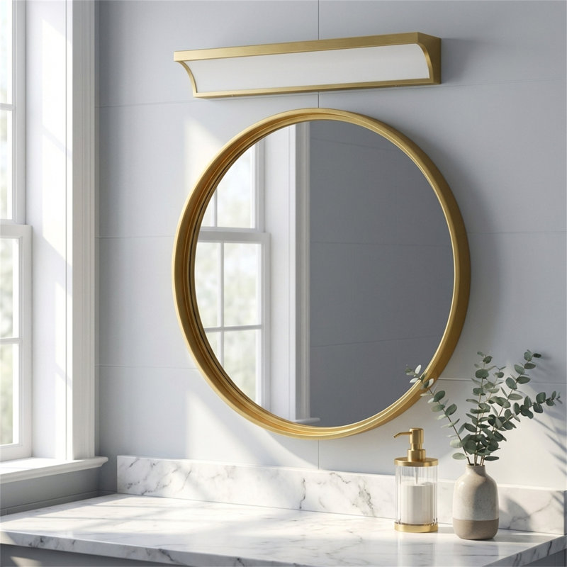 24-inch All-in-one Led Bathroom Vanity Light Strip, Suitable For Both Dry And Humid Indoor Environments., Antique Brass