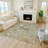 Machine Washable Indoor/Outdoor Kaczor ACN2225 Floral Rug-1093625214