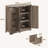 Farmhouse Storage Cabinet With Sliding Barn Doors-1467372122