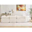 4 L 140 po avec méridienne, sans assemblage, tissu haut, canapé moderne, 4 sièges blancs, - Home-1643623069