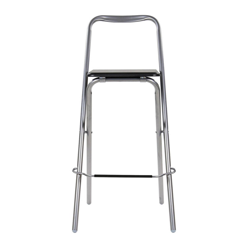 Kymani Counter Stool with Metal Frame, Black