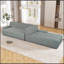 Grand canapé modulaire moderne en forme de L, style minimaliste, ensemble 2 pièces avec combinaisons libres, convenant aux salons, appartements et salons-42075136