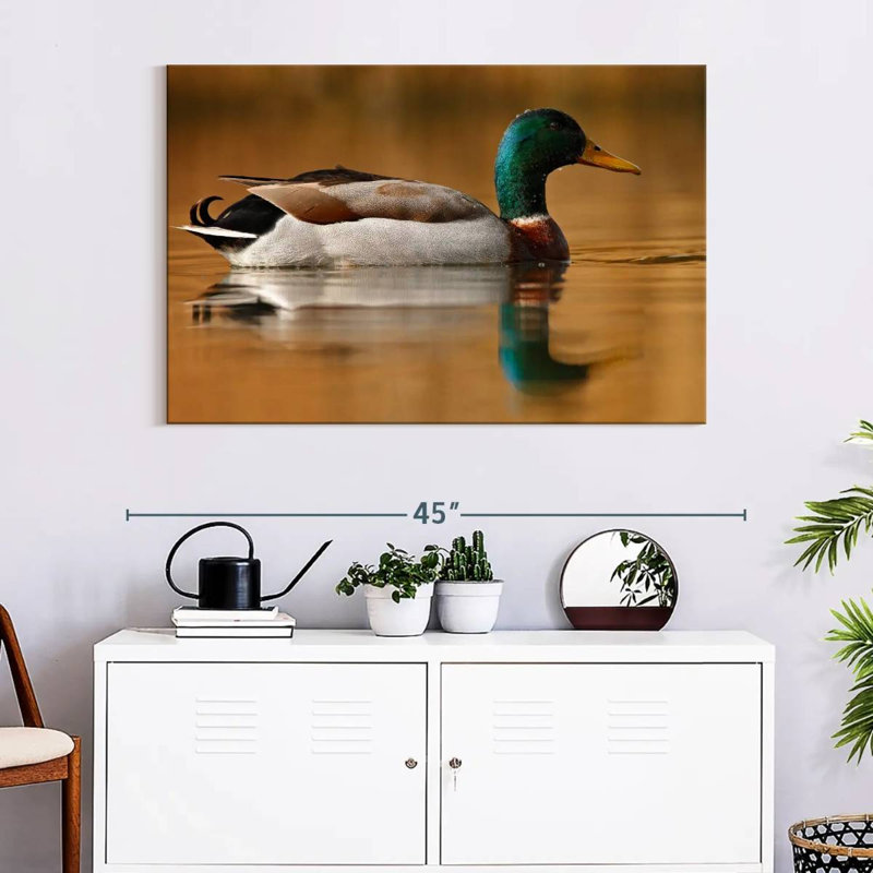 Brampt Bathing Mallard Duck, 26" H x 39" W