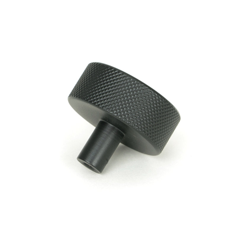 Round Knob, 4 cm, Matt Black