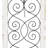 Wood Scroll Home Wall Decor Arched Window Inspired Wall Sculpture With Metal Scrollwork Relief, Wall Art 10" X 1" X 20", White