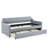 Upholstery Daybed With  Erectable Trundle And USB Charging Design-874724752