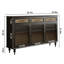 Buffet rétro en bois avec rangement élégant