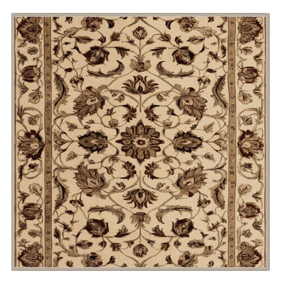 Machine Washable Persian Brown Area Rug