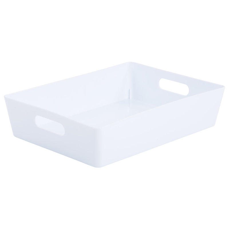 Wham Studio Basket 4.01 Rectangular Pack of 5 Ice White, 8cm H x 26cm W x 35cm D