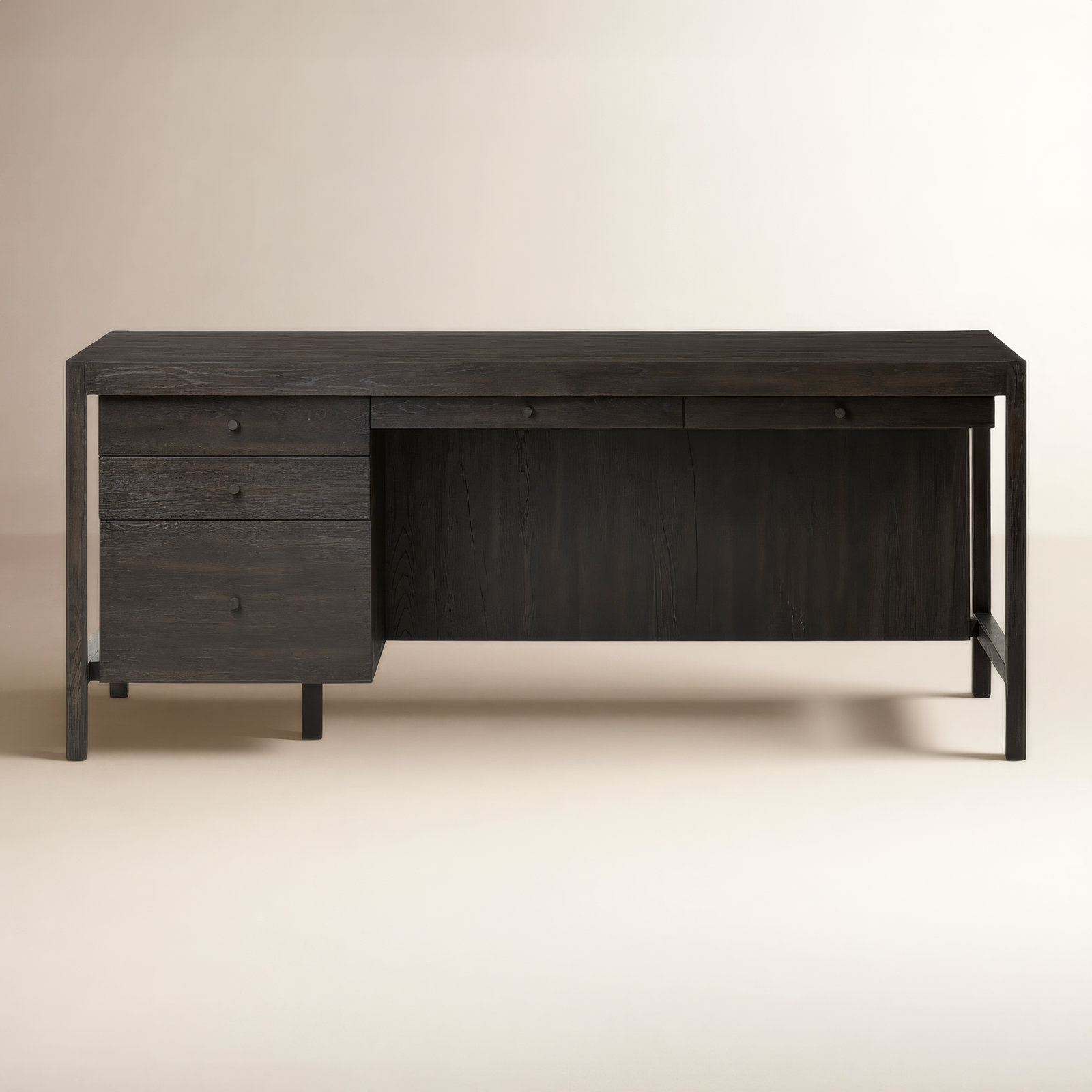 Hank Executive Desk, Black