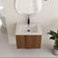 Ensemble de meuble-lavabo simple mural 24 po avec lavabo en céramique 24 po-29749758