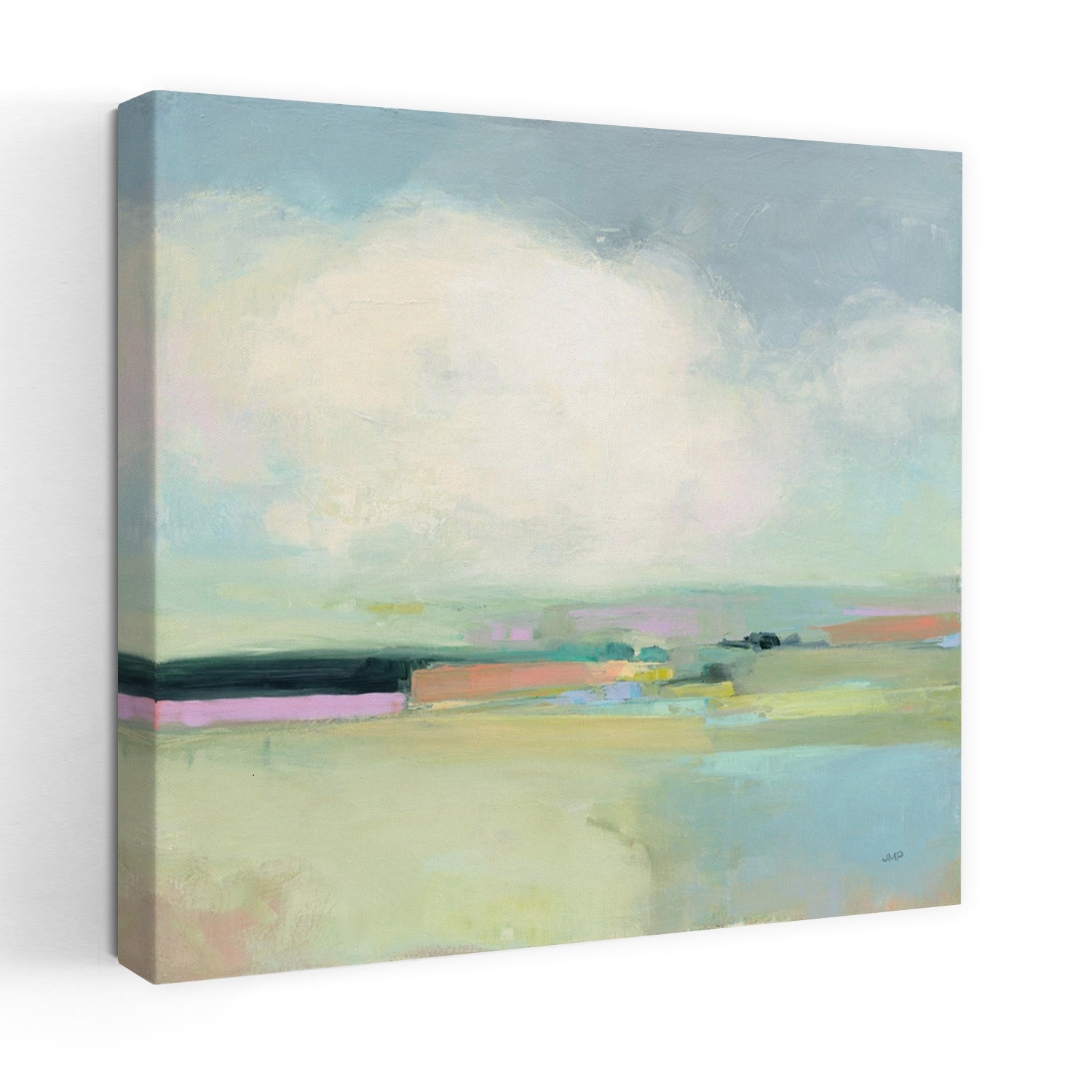 Red Barrel Studio® Contemporary Landscape With Abstract Blue Art | Wayfair