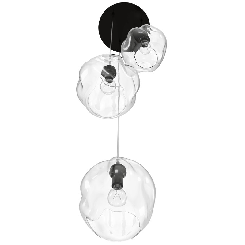 Luminaire suspendu sphère 3 lumières Elmingham