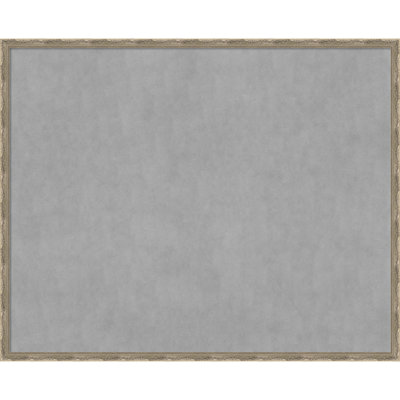 Mila Dark Silver Framed Magnetic Board - Magnet Board, Organization Board