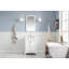 Grand meuble-lavabo de comptoir en marbre d'ingénierie avec robinet Carrara-36803136-36803138