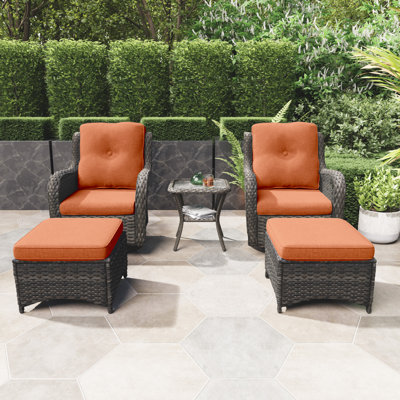 Osage 5-Piece Seating Group with Cushions by Red Barrel Studio