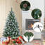 Arbre de Noël artificiel pré-décoré pré-décoré, partiellement floqué-1017424083
