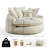55 inch boneless oversized round sofa chair, soft upholstered single accent chair for living room bedroom apartment-1263630205
