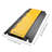 Yescom Cable Ramp Protector 3 Channel Garden Hose Protecitive 44000 Lbs Load Capacity Heavy Duty Speed Bump for Road Driveway Walkway