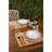 20 Piece Porcelain China Dinnerware Set - Service for 4