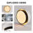 Jabran 1 - Light 15.74" White Round LED Dimmable Flush Mount with Remote