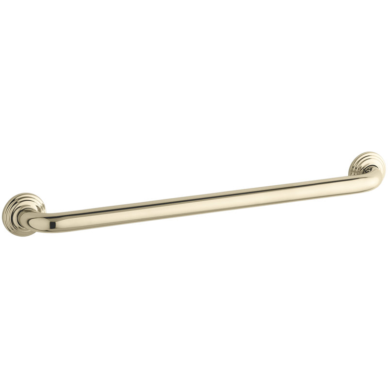 Traditional Grab Bar, Vibrant French Gold, 24"W