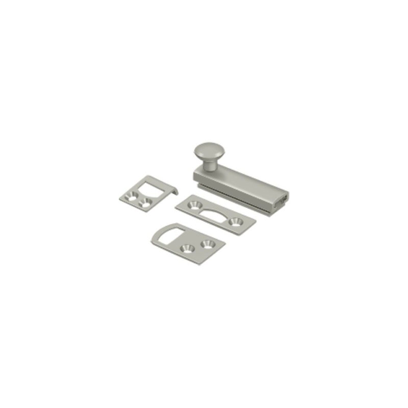 Deltana 2SBCS26 2" Surface Bolt, Concealed Screw, HD in Polished Chrome, Brushed Chrome