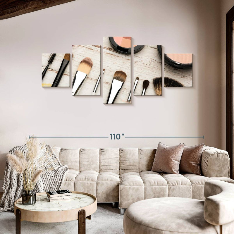 Makeup Tools, 42" H x 92" W