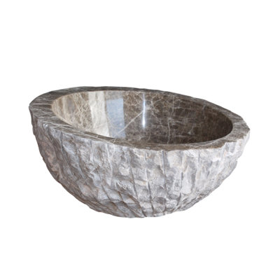 TashMart 16 " Stone Circular Bathroom Sink