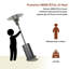 Lassus 48,000 BTU Propane Patio Heater