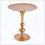 Petite table de bout ronde en métal, fabriquée à la main par des artisans qualifiés, présentant une excellente résistance à la corrosion