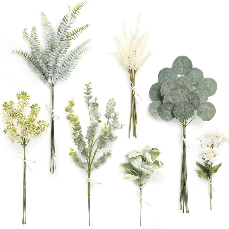 Ensemble de 46 pots de fleurs artificielles Flora