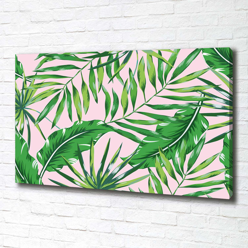 Tropical Leaves - Wrapped Canvas Print
