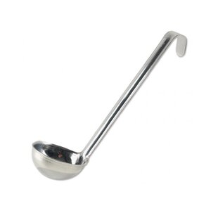 Soup Ladle, 8-Ounce 6,4,2 and 0.5 Stainless Steel with Long Handles.  Portion Control Spoon Ladles for Serving, Cooking, Stirring, in Restaurants  and