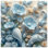 Toile tendue à motif de fleurs bleues et bleues en plusieurs tailles