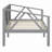 Elegant Twin Daybed Sofa - Gray, Multi-Functional With Storage, Solid Pine Frame, 400LBS Capacity, 79.5''L