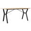 vidaXL Dining Table Y-Frame Solid Wood Pine and Steel-105676198