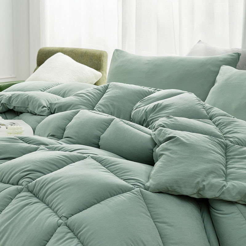 Coma Inducer Thick Being Cool Oversized Comforter Set, California King Comforter + 4 King Pillow Shams
