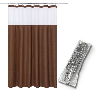 Harnage Shower Curtain with Hooks Included and with Liner Included